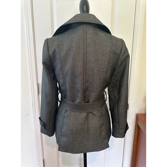 Banana Republic Women’s Sz 4 Houndstooth Blazer with Buckle Sash Workwear Office - Picture 5 of 16